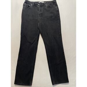 Vintage Y2K Tommy Jeans Hilfiger Women’s Black Denim Size 14 excellent condition